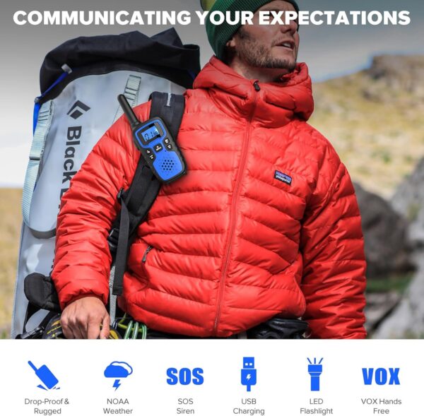 Walkie Talkies for Adults Long Range-Wishouse Handheld 2 Way...