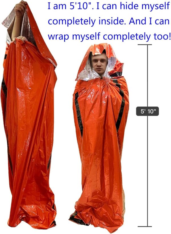 Emergency Sleeping Bags 2 Pack | Portable Emergency Blanket ...