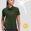 Haimont Women's Sun Protection Fishing Hiking Shirts Button ...