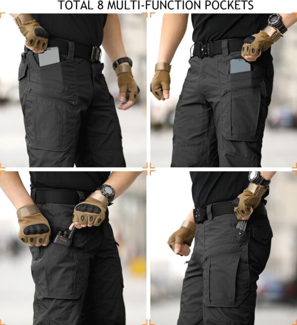 NAVEKULL Men's Hiking Tactical Pants Rip-Stop Military Comba...