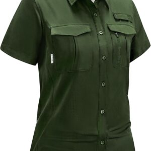 Haimont Women's Sun Protection Fishing Hiking Shirts Button ...