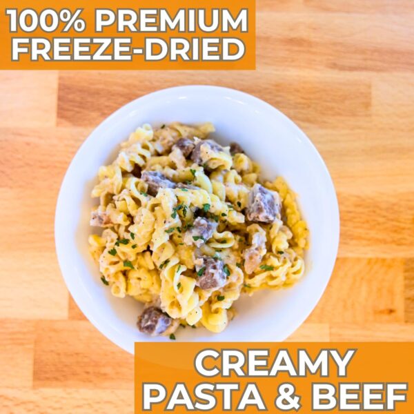 Nutristore Freeze-Dried Creamy Pasta and Beef | Emergency Su...