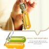 Mini LED Keychain Flashlight: 2 pcs Tiny Flashlight Key Chai...