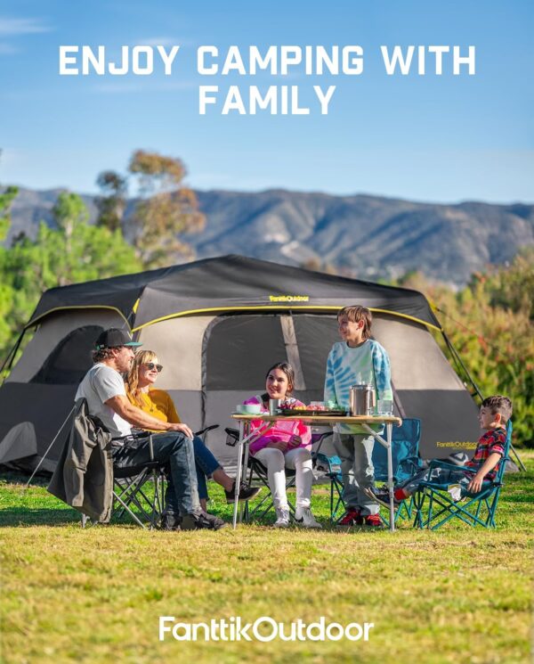 FanttikOutdoor Camping Tent 4/6/8/10 Person Instant Cabin Te...