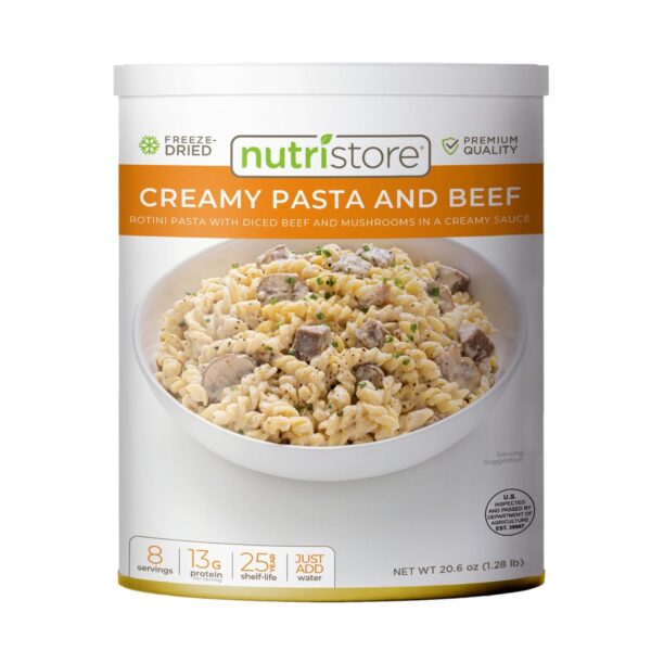 Nutristore Freeze-Dried Creamy Pasta and Beef | Emergency Su...