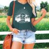 Hiking Shirt for Women Funny Nature Sunrise Graphic Mountain...