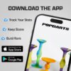 Popdarts PRO Pack Game Set (Wigglenobber Target Marker) - In...