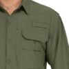 linlon Mens Safari Shirts Long Sleeve UV Protection Hiking F...