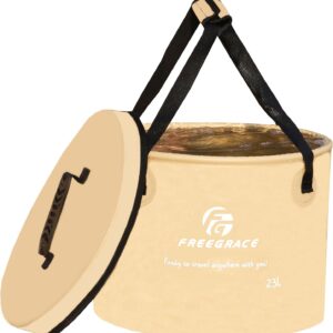 Premium Collapsible Bucket by Freegrace - Compact Portable F...