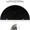 18” Acrylic Bubble Half Dome Mirror with Black Rim, Round In...