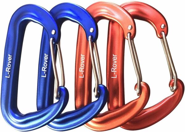 Carabiner,12KN Lightweight Heavy Duty Carabiner Clips,Alumin...