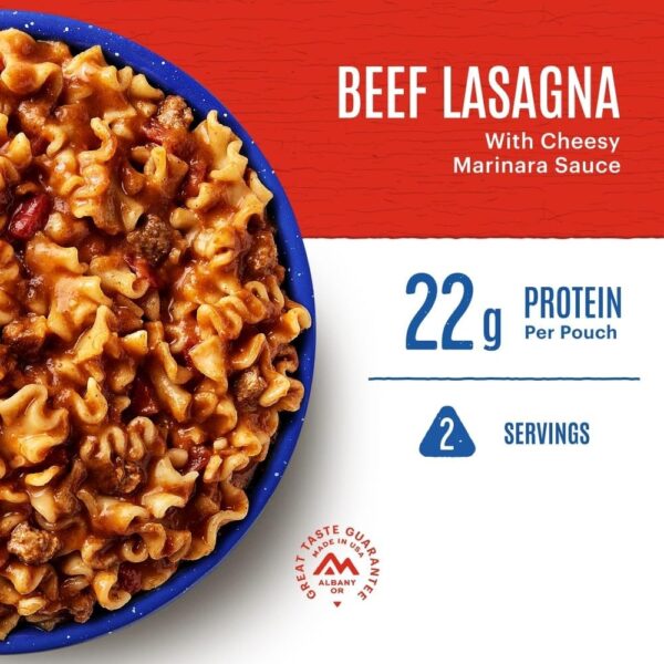 Mountain House Lasagna with Meat Sauce | Freeze Dried Backpa...
