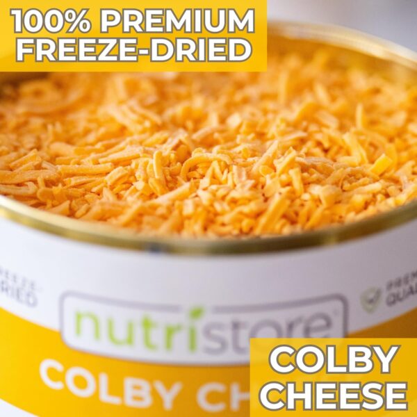 Nutristore Freeze Dried Colby Cheese Shredded | Bulk Emergen...