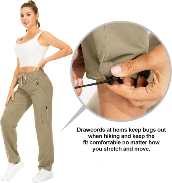 Womens Hiking Pants Quick Dry UPF 50 Lightweight Travel Golf...
