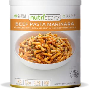 Nutristore | Freeze-Dried Beef Pasta Marinara | Emergency Su...
