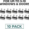 Window Locks, 10 Pack Window Locks for Vertical and Horizont...