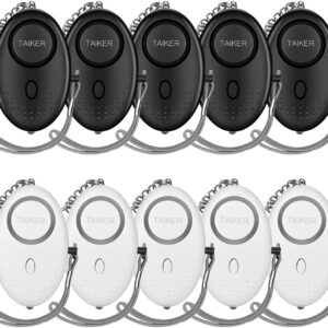 Personal Alarm for Women, 10 Packs 140DB Emergency Self-Defe...