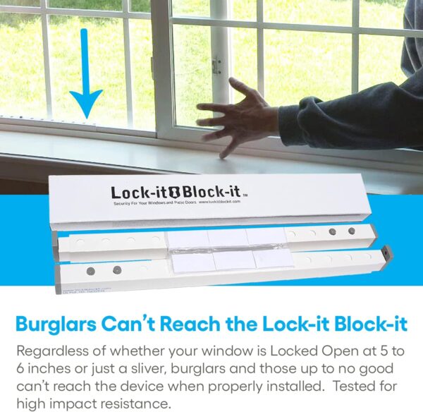 Lock-it Block-it Regular 4 Device Home Security Window Lock ...