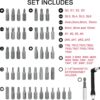 46pcs Security Bit Set with Security Torx, Square, Metric & ...