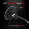 Ampper Clip On Security Mirror, Convex Cubicle Mirror for Pe...