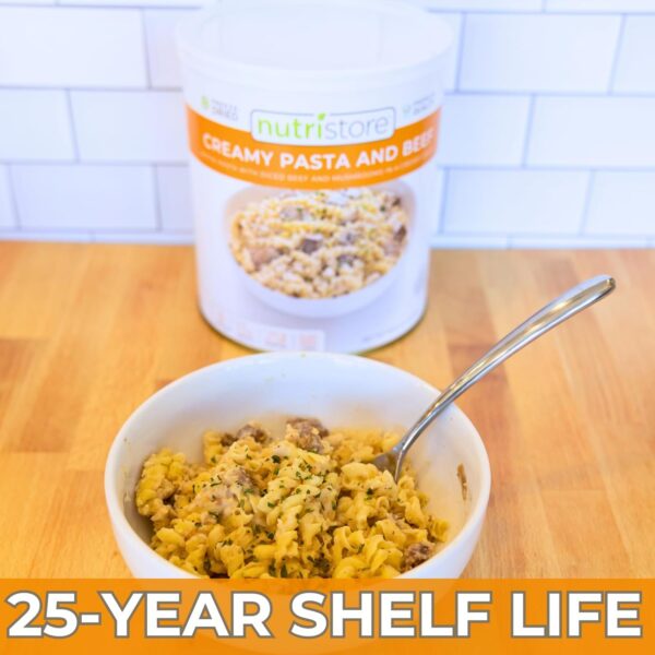 Nutristore Freeze-Dried Creamy Pasta and Beef | Emergency Su...