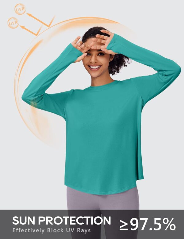 PINSPARK Soft Long Sleeve Shirts for Women Sun Protection Qu...