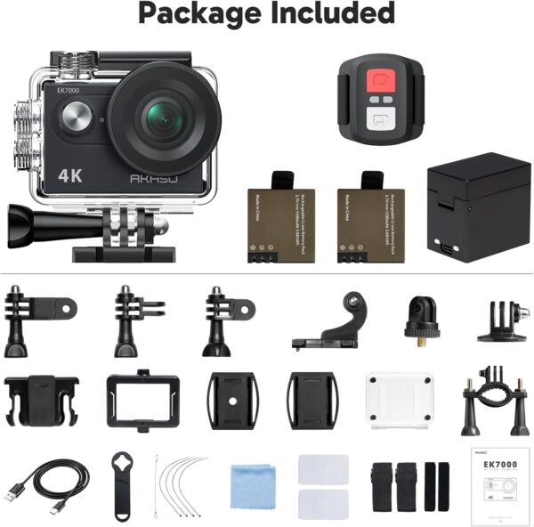 AKASO EK7000 4K30FPS 20MP WiFi Action Camera with EIS Ultra ...