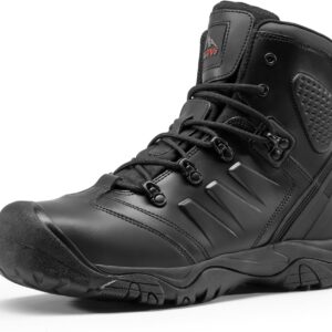 NORTIV 8 Men's Safety Steel Toe Work Boots Breathable Ankle ...