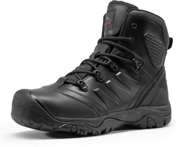 NORTIV 8 Men's Safety Steel Toe Work Boots Breathable Ankle ...