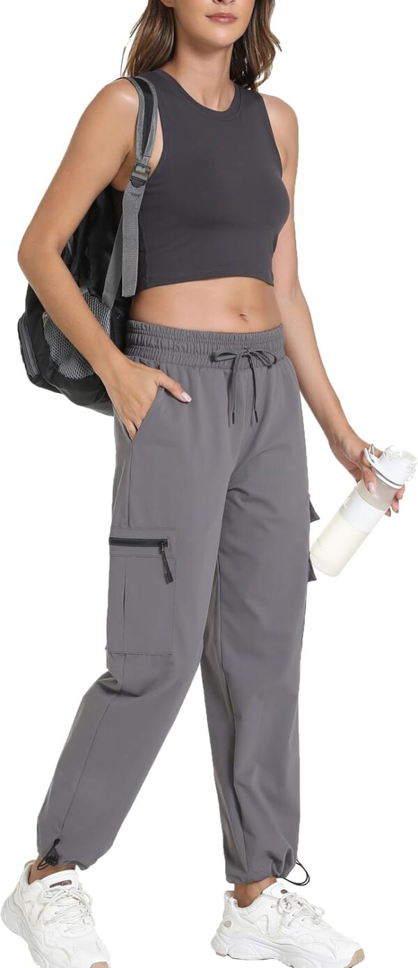 Women's Joggers with Pockets, Hiking Cargo Water Resistant L...