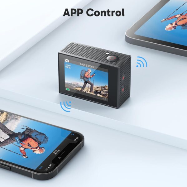 AKASO EK7000 4K30FPS 20MP WiFi Action Camera with EIS Ultra ...