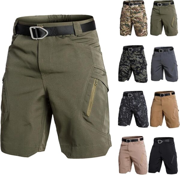 Tactical Cargo Shorts for Men Waterproof Quick Dry Work Shor...