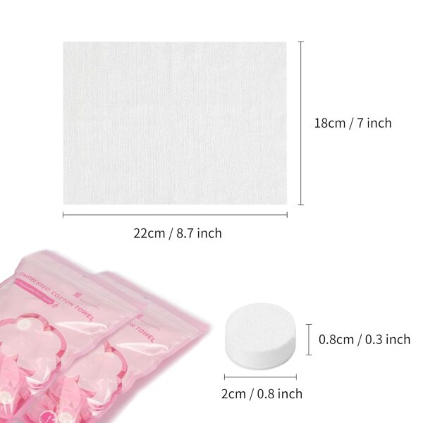 Classycoo Compressed Towel 200 PCS Mini Tablets Disposable P...