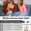 RIGWARL Upgraded Wool Winter Gloves for Cold Weather, Waterp...