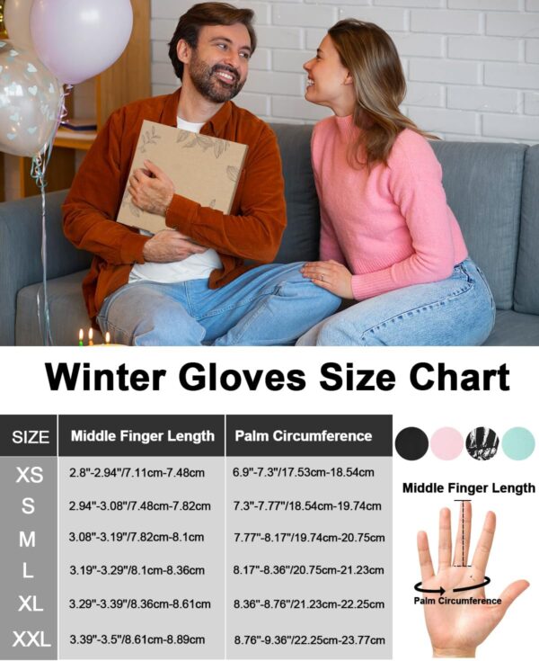 RIGWARL Upgraded Wool Winter Gloves for Cold Weather, Waterp...