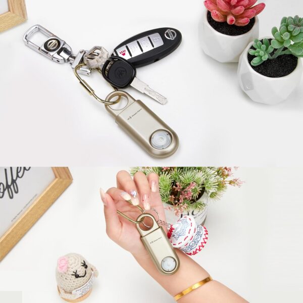 130dB Personal Safety Alarm Strobe Light. Loud Sound Keychai...