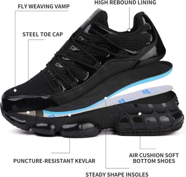 Steel Toe Work Shoes for Men Women Safety Composite Toe Snea...
