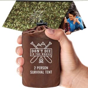 World's Toughest Ultralight Survival Tent • 2 Person Mylar E...