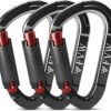 FVW Auto Locking Rock Climbing Carabiner Clips, UIAA Certifi...