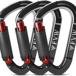 FVW Auto Locking Rock Climbing Carabiner Clips, UIAA Certifi...
