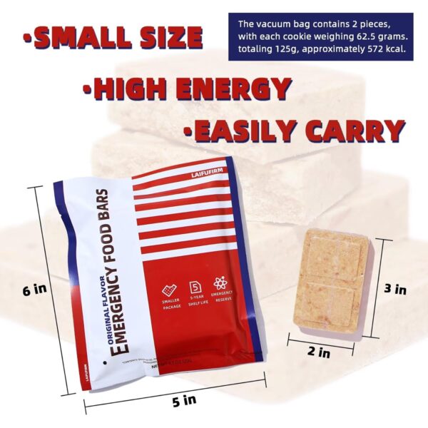 LAIFUFIRM Emergency Food Bars Survival Rations Mre Meals Hig...