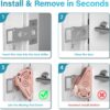 Metal Portable Door Lock for Travel Hotel Room Safety - Hote...