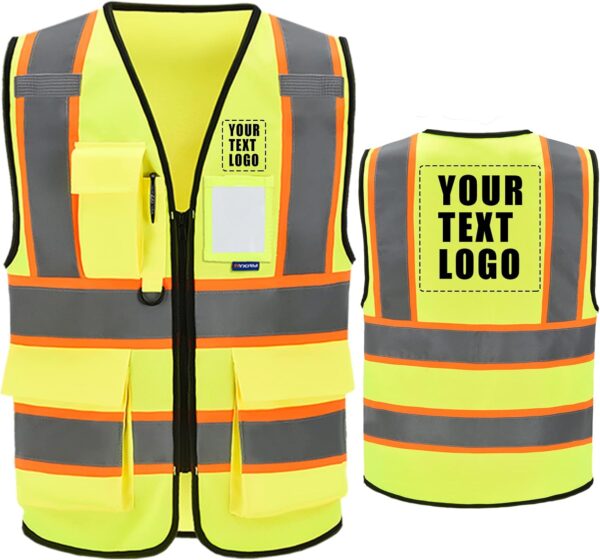 AYKRM Custom Logo Personalised Printed High Visibility Refle...