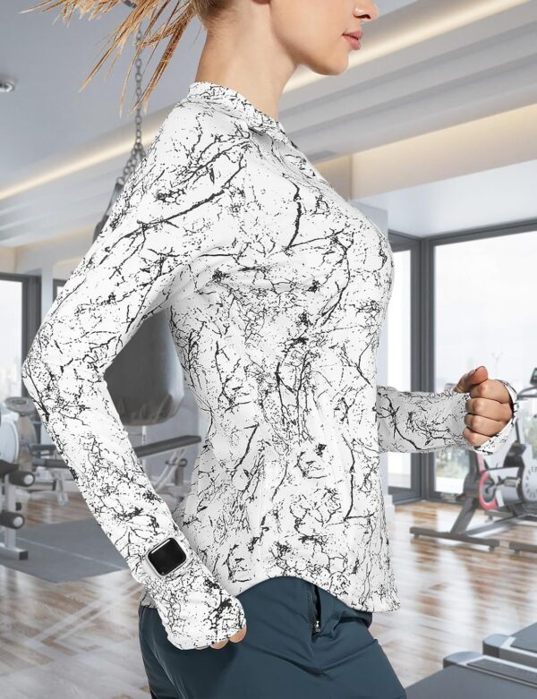Viracy Womens Long Sleeve Workout Tops Quick Dry Half Zip Mo...