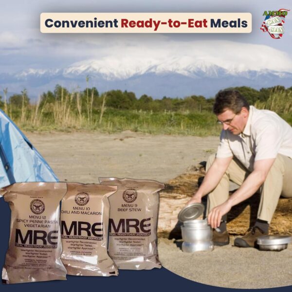 Ammo Can Man MREs (Meals Ready-to-Eat) Box A, Genuine U.S. M...