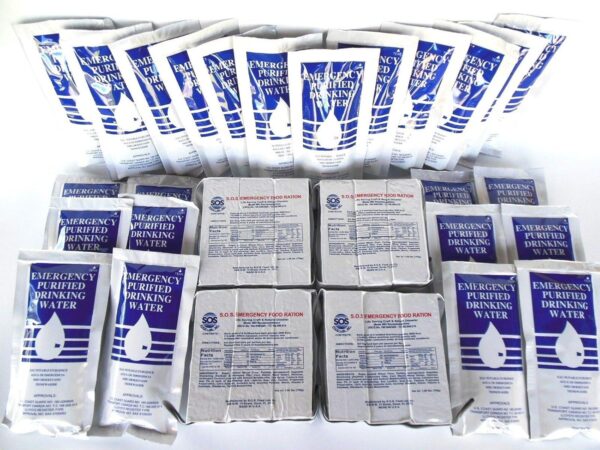 4 PERSONS 3 DAY - EMERGENCY SURVIVAL FOOD AND WATER RATIONS ...