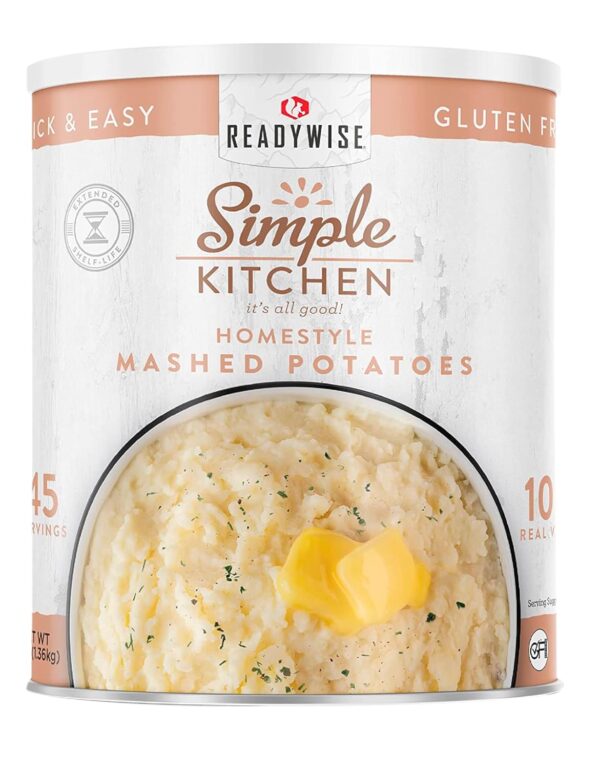 ReadyWise Simple Kitchen Homestyle Mashed Potatoes, 45 Servi...
