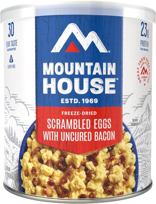 Mountain House Scrambled Eggs with Uncured Bacon #10 Can | F...