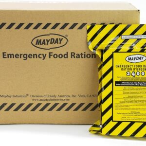 Mayday Emergency Food Bars, 2400 Calorie Meal Replacement Ba...