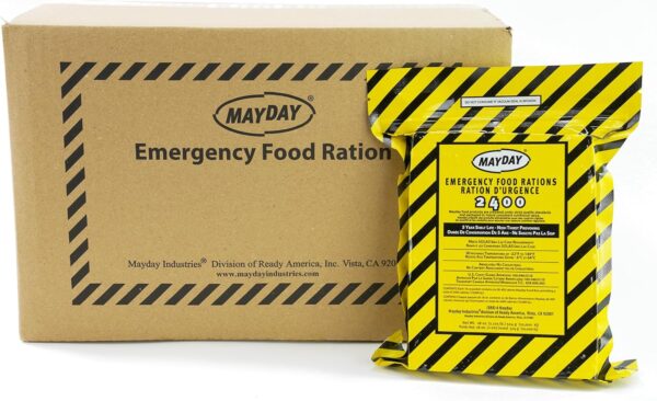 Mayday Emergency Food Bars, 2400 Calorie Meal Replacement Ba...